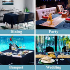 VidaFete 10 Pack 90 * 132inch Navy Rectangle Tablecloth for 6ft Tables - Image 6