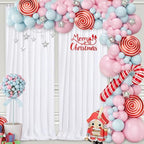 White Sequin Backdrop Curtain 4 Pack 2ft x 8ft Backdrop Birthday Background - Image 2