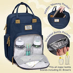 RUVALINO Baby Diaper Bag Backpack with Changing Pad, Peacock Blue - Image 2