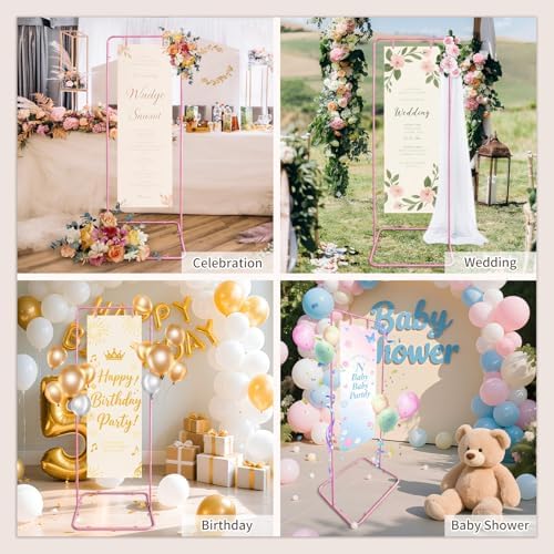 Wedding Welcome Sign Easel Metal Poster Holder Vendor Display Stand - Image 6