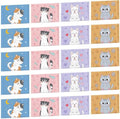 PerKoop 100 Pack Pocket Tissues Travel Slim Packs Small Facial Tissues Wallet Size Toilet Paper for Travel Guest Wedding Supplies, 4 Styles(Cat) by PerKoop