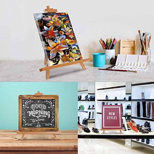U.S. Art Supply 31" High Wood Studio Tabletop Easel, Adjustable, 4-Pack - Image 5