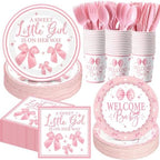 400 Pcs Pink Bows Baby Shower Party Decoration Girl for 50 by Sunnychicc