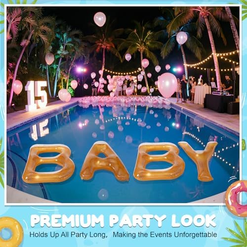 HyDren 48 Inch Inflatable Baby Pool Float Letter, Giant Floating Banner - Image 7