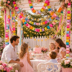 500 Sheet Paper Chain Garland and Crepe Paper Streamers 5pcs Star Garland - Image 5