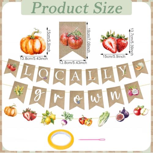 Domensi 405 Pcs Locally Grown Baby Shower Farmers Market Decorations - Image 4