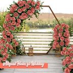56 Pcs Peonies Artificial Flowers, 4.8’’ Fake Peonies - Dusty Pink - Image 5