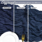 25 Pack Navy Blue Cheesecloth Table Runner 17 x 108 Inch Gauze TableRunner Fabric Semi Sheer Cheese Cloth Table Runner Bulk for Rustic Romantic Wedding Baby Shower Table Decoration - Image 4