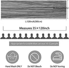 35x120 Inch Gray Cheesecloth Table Runner Rustic Boho Wedding Party Decor - Image 2