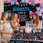 Burnouts or Bows Gender Reveal Decorations for 24 Guests - Image 4