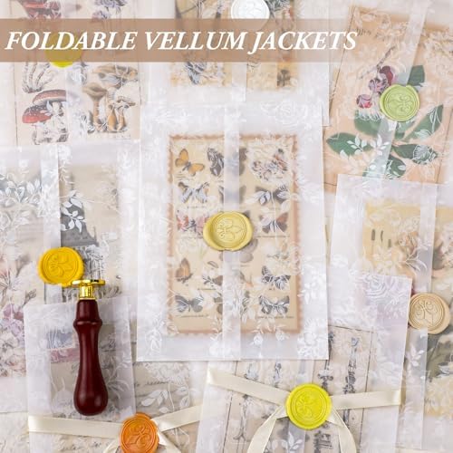 Fullhawl 250 Pcs Vellum Jackets for 5x7 Invitations Bulk,Rose - Image 6