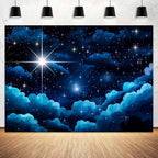 15x10ft Star Night Backdrop Galaxy Starry Sky Stars Nativity Scene Star of Bethlehem Jesus Birth Background Kids Birthday Party Religious Christian Church Banner Newborn Baby Decorations Photo Props by Unknown
