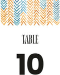 African Textile Design Table Number Cards Double Sided Party Table Numbers for Reception Baby Shower Anniversary Birthday Bridal Party 5x7 100 Pcs by Unknown