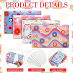 PerKoop 100 Pack Pocket Tissues Travel Slim Packs Small Facial Tissues Wallet Size Toilet Paper for Travel Guest Wedding Supplies, 4 Styles(Artsy Flowers) - Image 3