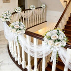 6 PCS White Roses Flower Balls for Centerpieces - Image 5