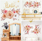 Paper Flowers Decorations for Wall, Large 3D Artificial Fake Flower Wall Decor Baby Girl Boy Nursery Room, Bridal Shower, Wedding Centerpiece, Party Backdrop - Image 4