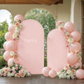 Pink Arch Cover 2 Set - 7.2 and 6ft Pink Arch Backdrop Cover Spandex Wedding Arch Stand Covers for Birthday Party Baby Shower Girls Bridal Shower Photo Balloon Arch Covers Stretchy Backdrop Background by Suppromo