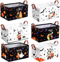 CHENGU 6 Pack Halloween Storage Bins Collapsible Halloween Baskets for Gift by CHENGU