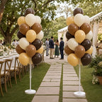 Hiins Brown Balloon Stand Kit Set of 2 With base,Pole for Party Decorations - Image 7