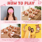 Simgoing 19 Pcs Bear Diaper Changing Game Supplies, Fashion, Pink - Image 5