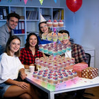 YestBuy Cupcake Stand – 5 Tier Premium Cupcake Holder – Acrylic Cupcake Tower Display – Cady Bar Party Décor – Acrylic Display for Pastry + LED Light String – Ideal for Weddings, Birthday (Colorful) - Image 5