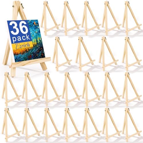 ESRICH 36 PCS 9 Inch Easel for Painting, Easel Stand for Painting Canvas by ESRICH