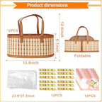 Orchidleaf 12 Set Baskets for Gifts Empty, Woven Bamboo gift baskets empty - Image 2