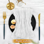 fani 100 Pack Gauze Cheesecloth Napkins, 20 x 20 in, White - Image 3
