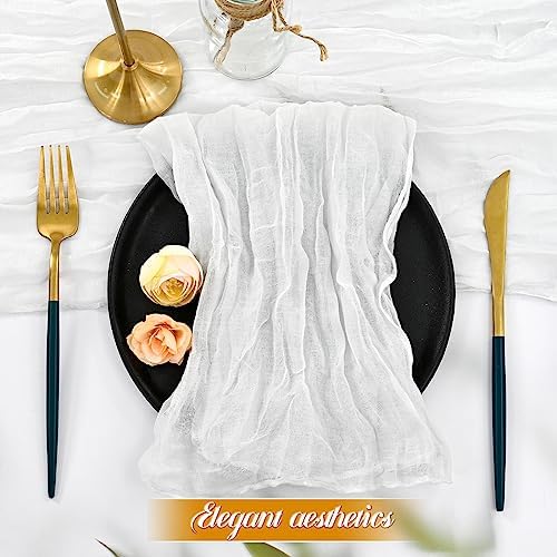 fani 100 Pack Gauze Cheesecloth Napkins, 20 x 20 in, White - Image 3