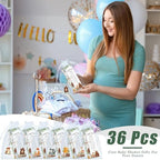 145 Pieces Woodland Baby Shower Favors for Guest Woodland Animals Ballpoint Pens and Keychains Party Favors Bulk Retractable Baby Shower Gifts Pens Gender Reveal Greeting Cards Souvenirs Prizes - Image 7