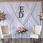 60ft x 10ft Wrinkle Free White Backdrop Curtains for Parties Wedding, 12 Panels 5x10ft Silky Soft Polyester Photo Backdrop Drapes for Party Birthday Baby Shower Photography Cloth Background - Image 7
