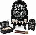 Personalized Wedding Guest Book Alternative, Gothic Tombstone Frame by Handmade