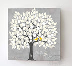 MuralMax Personalized Wedding Signing Tree Canvas Guest Book Wall Art - Image 6