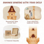 Personalized Name Wood Kids Growth Chart, Child Wall Height Chart - Image 5