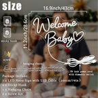 Welcome Baby Neon Sign Dimmable Switch Welcome Led Signs for Wall Decor - Image 3