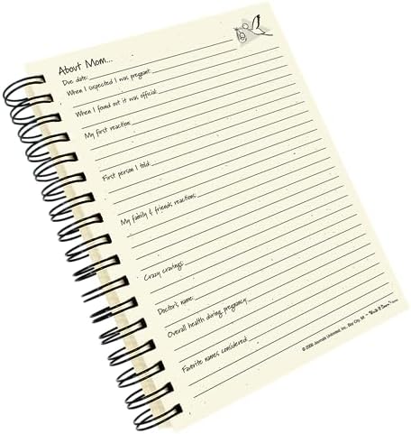 Write it Down series by Journals Unlimited, Guided Journal, Maternity, My Pregnancy Journal, Full-size 7.5"x 9", Yellow Hard Cover, Made in USA - Image 4