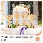 Reallnaive 72 Pcs Bamboo Spatula Wooden Kitchen Utensil Bulk 12''wood Spoon Spatula for Cooking with Ribbon Bridal Baby Shower Game Prize Wedding Party Favors Housewarming Gift (Various Style) - Image 4