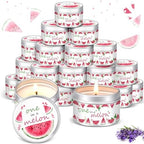 MTLEE Baby Shower Party Favors Candles Lavender Scented Baby Shower Favors for Guests Rustic Tealights Candles Gender Reveal Return Gifts(Red,One in A Melon,1.2 oz,24 Pcs) by CelebrateEveryMoment
