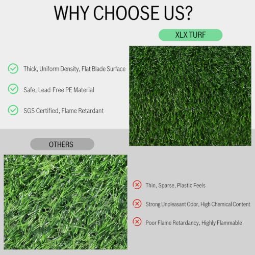 XLX TURF Green Artificial Grass Table Runner 12"x90" Golf Party Decorations - Image 5