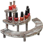 MyGift 3 Tier Torched Wood Cupcake Stand Dessert Display Riser Set of 3 - Image 7
