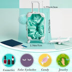 LemonRoad 60 Pcs Mini Empty Suitcase Box with Plush Keychain, Green - Image 2