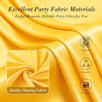 10 ft x 10 ft Wrinkle Free Yellow Backdrop Curtain for Parties, Yellow Polyester Photo Backdrop Drapes,Thick Background 2 Panels 5ft x 10ft for Baby Shower Wedding Birthday Party Backdrop Stand - Image 6