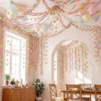 Taobary Pastel Party Decorations 600 Sheet Paper Chain for Birthday - Image 6