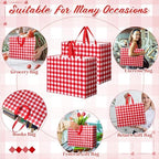 Landhoow Gift Bags Large Party Favors Reusable Tote Non Woven Candy Totes for Birthday Party Supplies(16.6" x 13" x 7.1") - Image 6