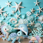 Weysat 4 Pcs Large Sea Party Stand Under the Sea Party Decorations Set - Image 6