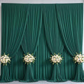 40x10FT Backdrop Curtains with Rod Pockets - Wrinkle Free Photo Stage Backdrop 8 Panels Curtains Drapes for Photography Wedding Party Baby Shower Decorations (Blackish Green) by Unknown