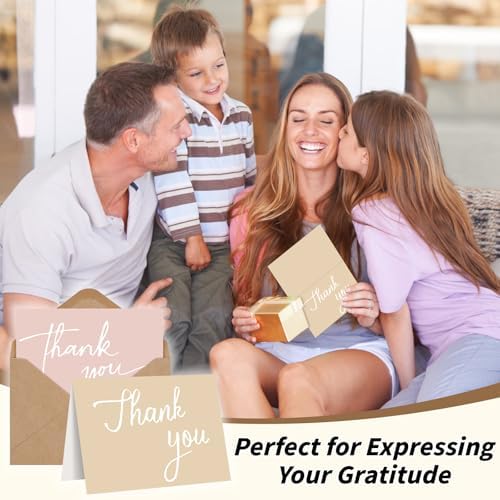 600 PCS Thank You Cards with Envelopes and Stickers, 3.5 x 5 Inch - Image 6