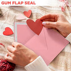 Darling Souvenir A6 Baby Pink Invitation Envelopes (4 3/4 x 6 1/2) Euro V-Flap 80 LBS Self-Adhesive Perfect for Weddings, Birthday, Baby Shower,Greeting Cards -Packs & Colours Available - Image 3