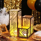Rossesay 24 Pcs Roaring 20s Lantern Table Centerpiece for 1920s Party Decor by Rossesay