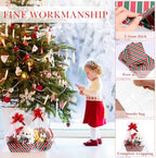 Thenshop 44 Pcs Empty Gift Basket Bulk,Basket Gifts, Red, Green, Stripe - Image 5